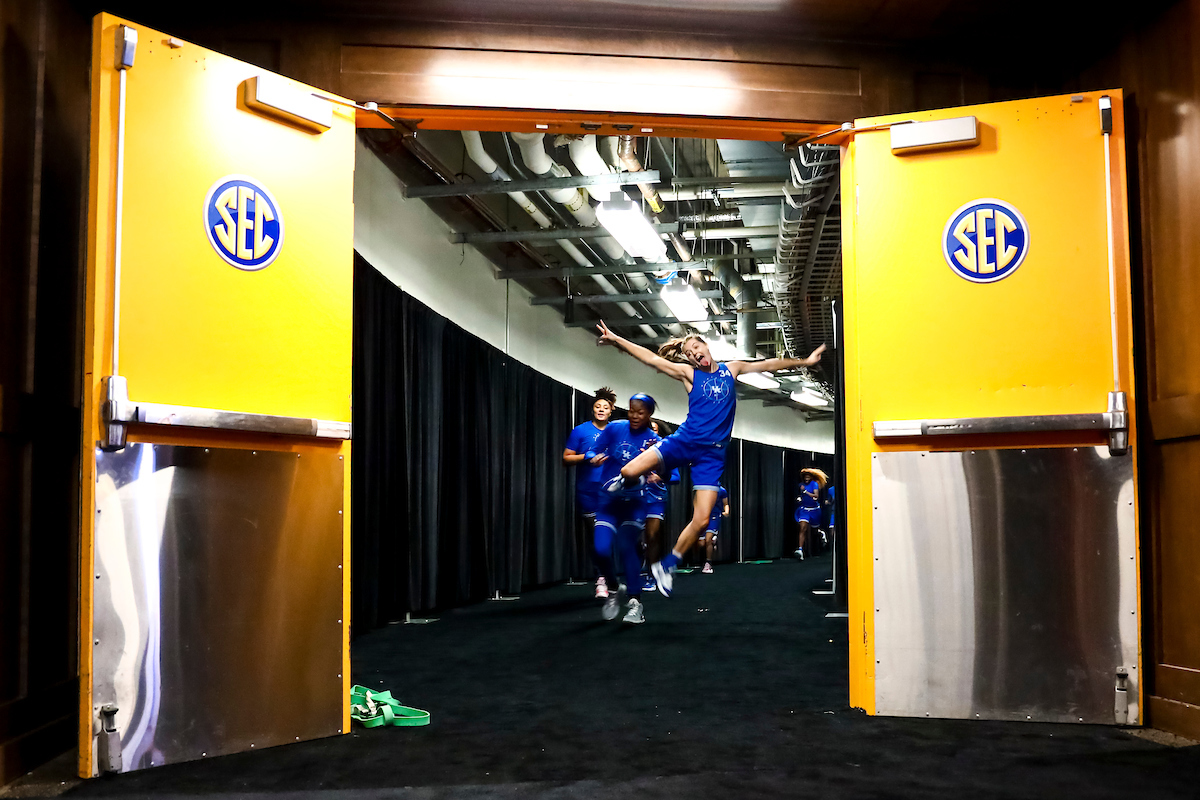 Emma King.

Kentucky shootaround day one for the SEC Tournament.

Photo by Eddie Justice | UK Athletics