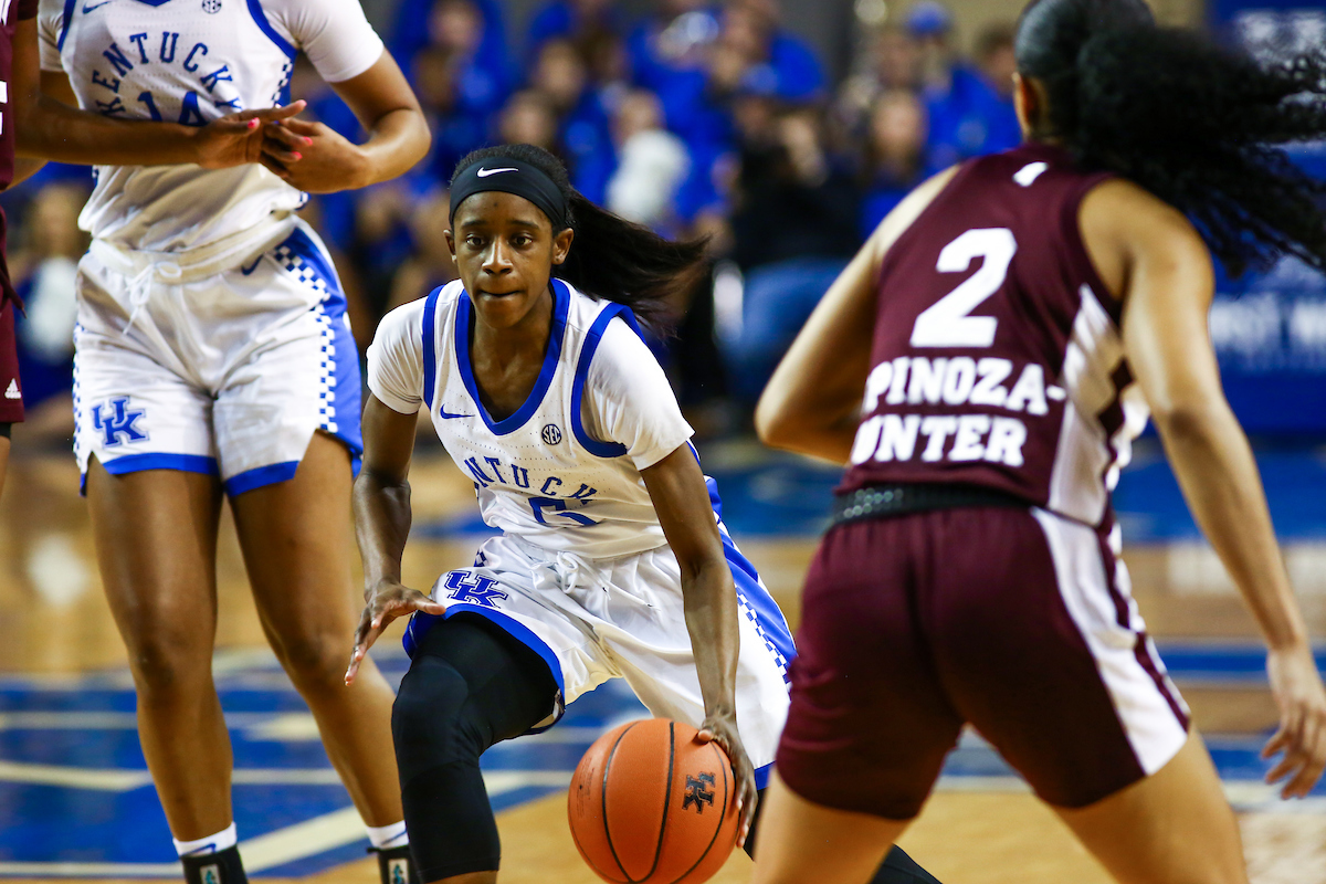 Chasity Patterson. 

Kentucky beat Mississippi State 73-62.

Photo by Sarah Caputi | UK Athletics