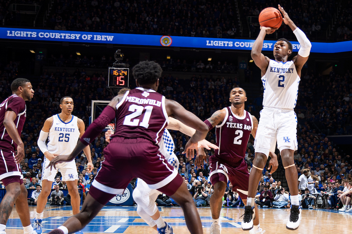 Ashton Hagans.

Kentucky beat Texas A&M 85-74 on Tuesday, January 8, 2019.

Photo by Chet White | UK Athletics