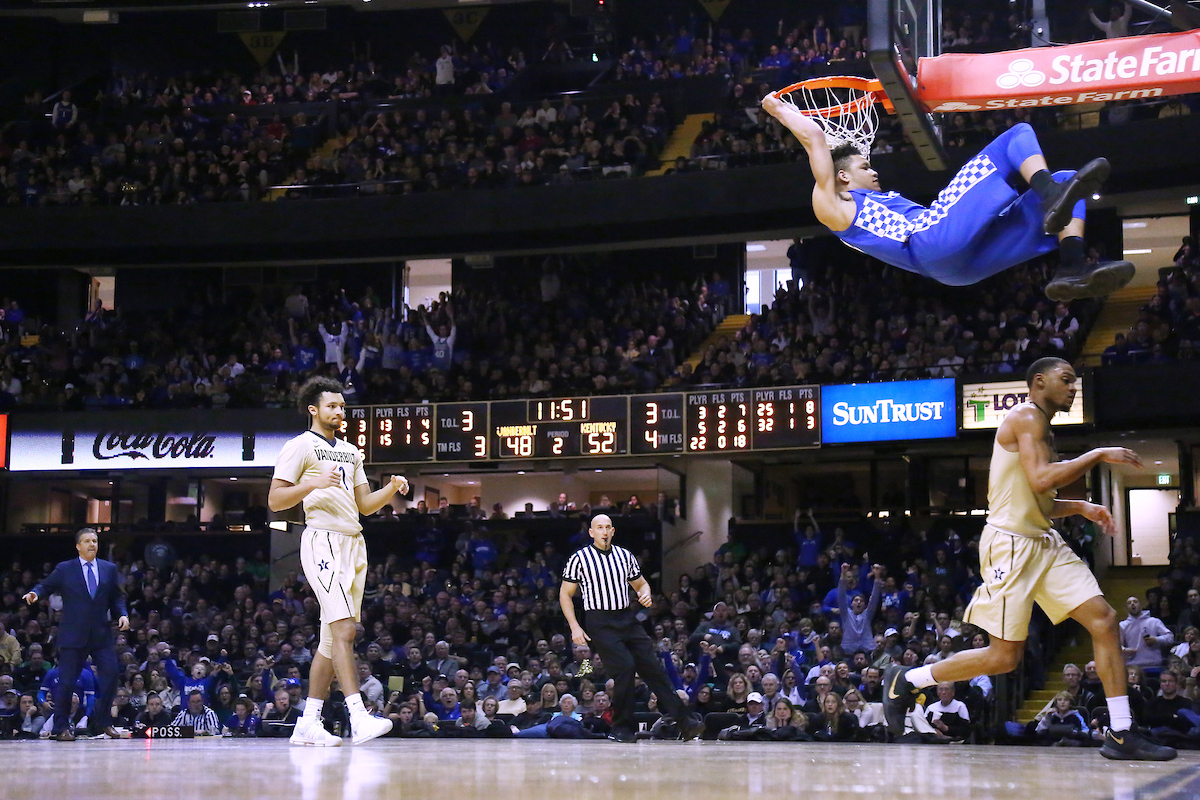 Kevin Knox.

The University of Kentucky men's basketball team beat Vanderbilt 74-67 at Memorial Gymnasium in Nashville, TN., on Saturday, January 13, 2018.

Photo by Chet White | UK Athletics