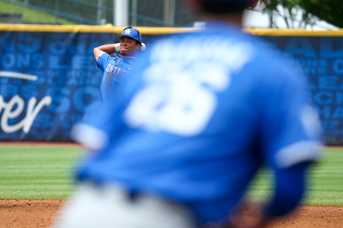 Daniel Harris IV. 

Kentucky beats Auburn 3-1.

Photo by Sarah Caputi | UK Athletics