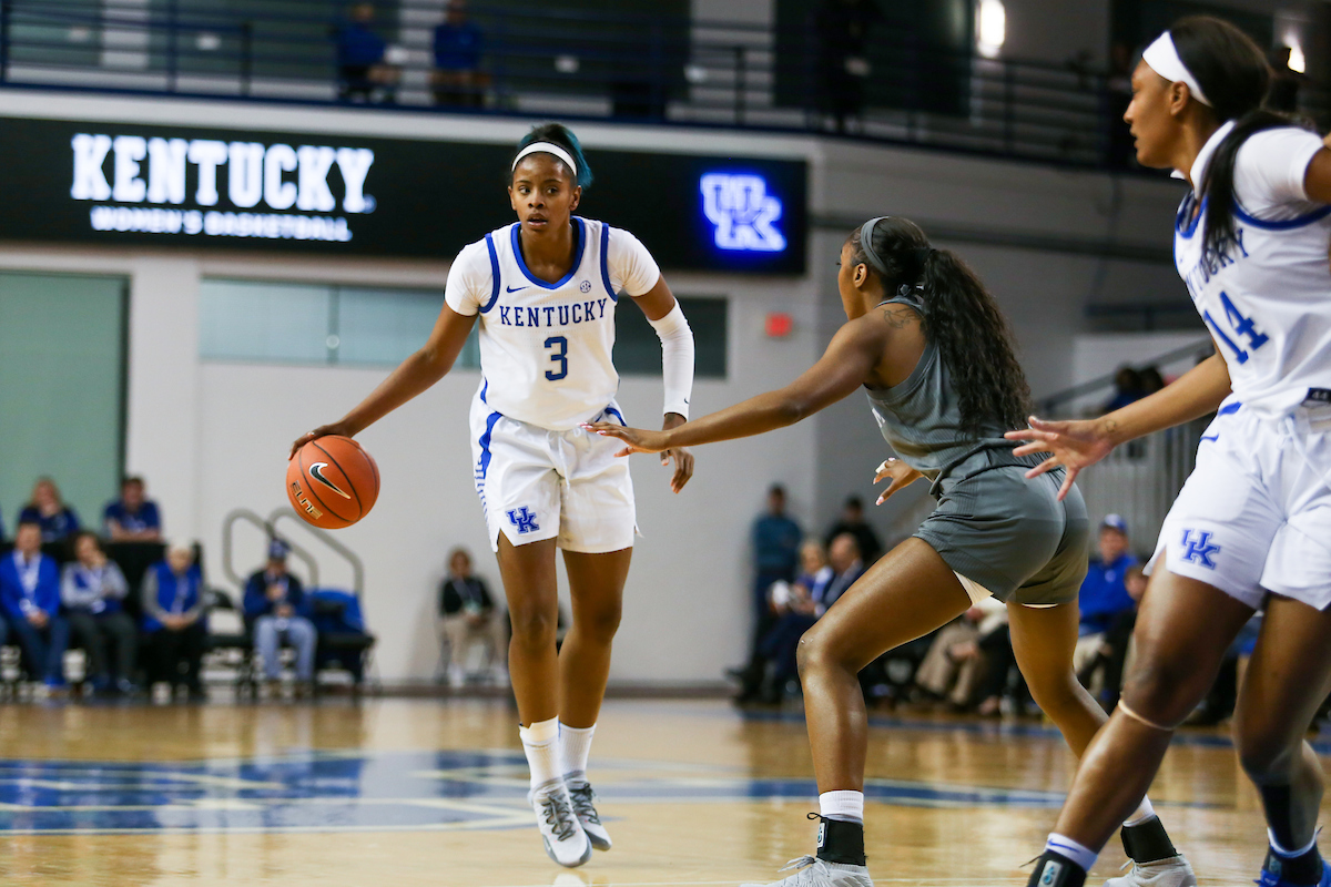 The UK women's basketball team falls to Texas A&M on Thursday, November 28, 2019.

Photo by Hannah Phillips | UK Athletics