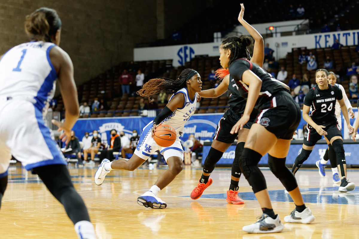 Rhyne Howard.

Kentucky falls to South Carolina 75-70.

Photo by Elliott Hess | UK Athletics