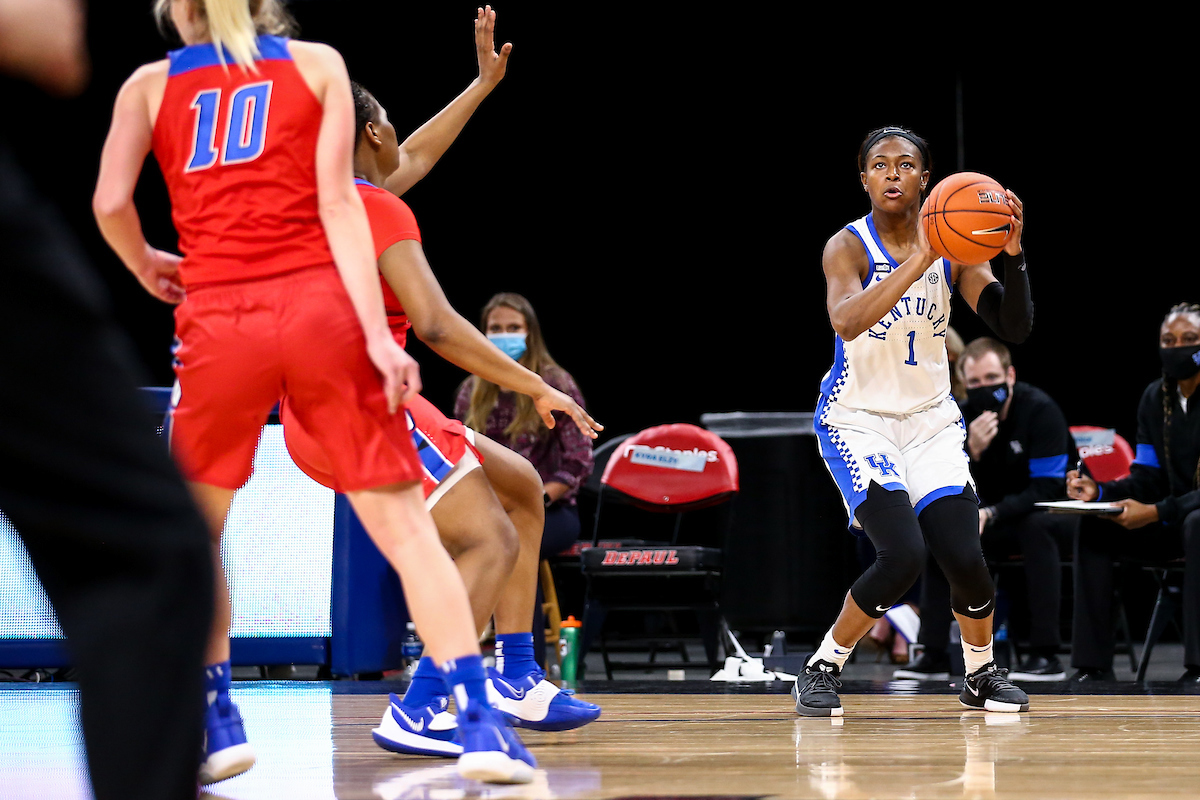 Robyn Benton.  

Kentucky loses to DePaul 86-82.

Photo by Eddie Justice | UK Athletics