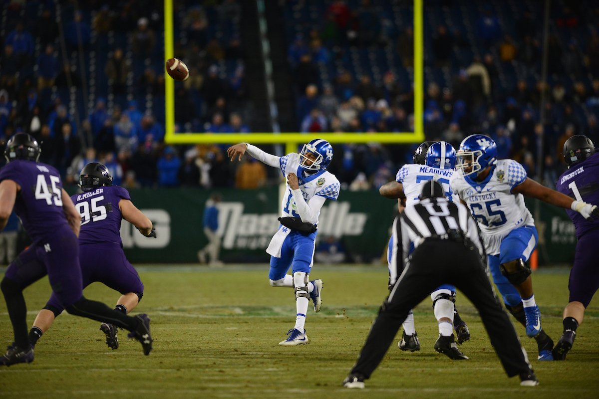 Stephen Johnson

The University of Kentucky football team falls to Northwestern 23-24 in the Music City Bowl on Friday, December 29, 2017, at Nissan Field in Nashville, Tn.