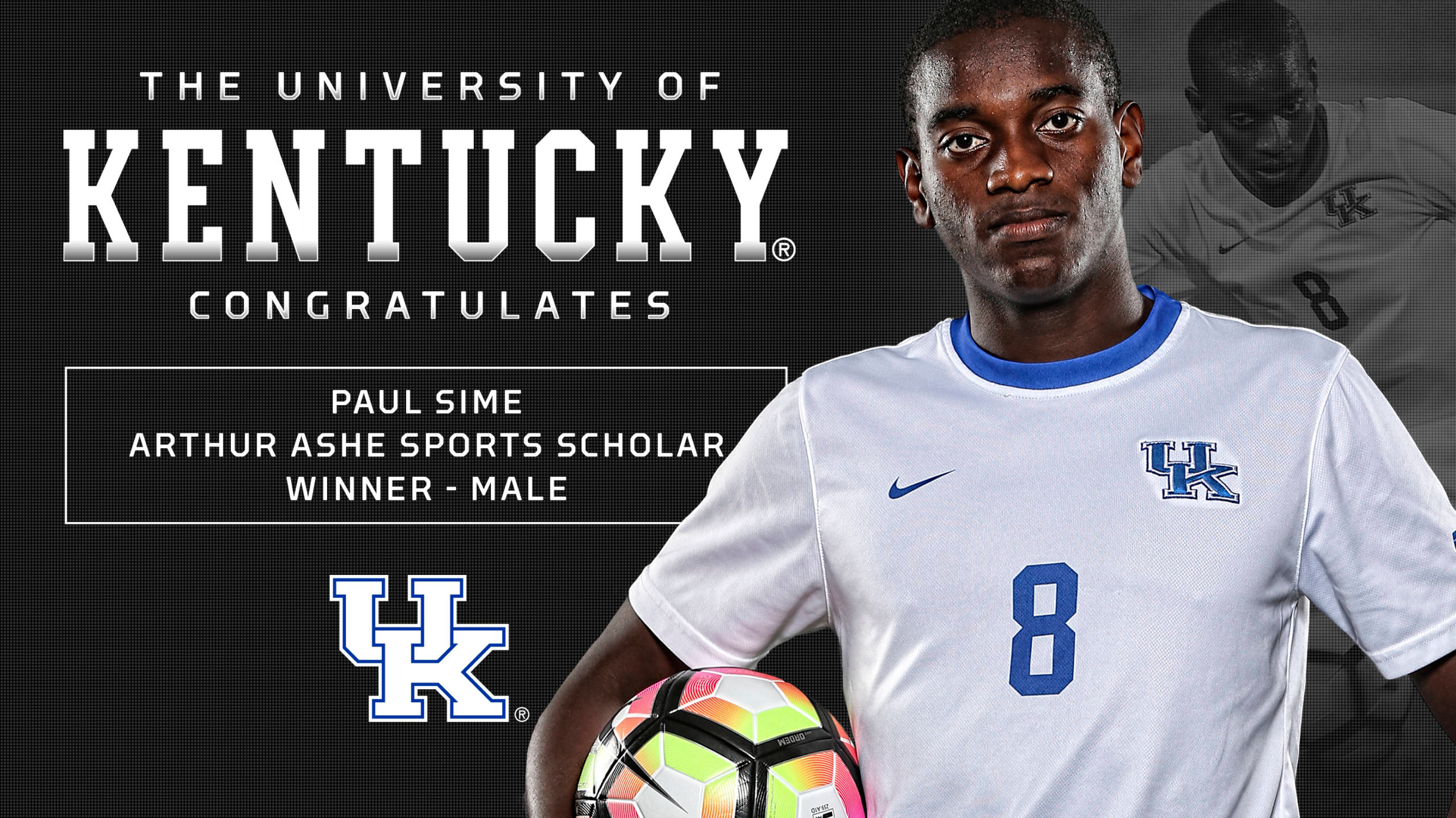 Paul Sime Wins Arthur Ashe Sports Scholar Award