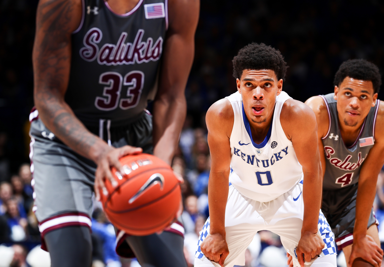 Quade Green

Men's basketball beat SIU 71-59.

Photo by Chet White | UK Athletics