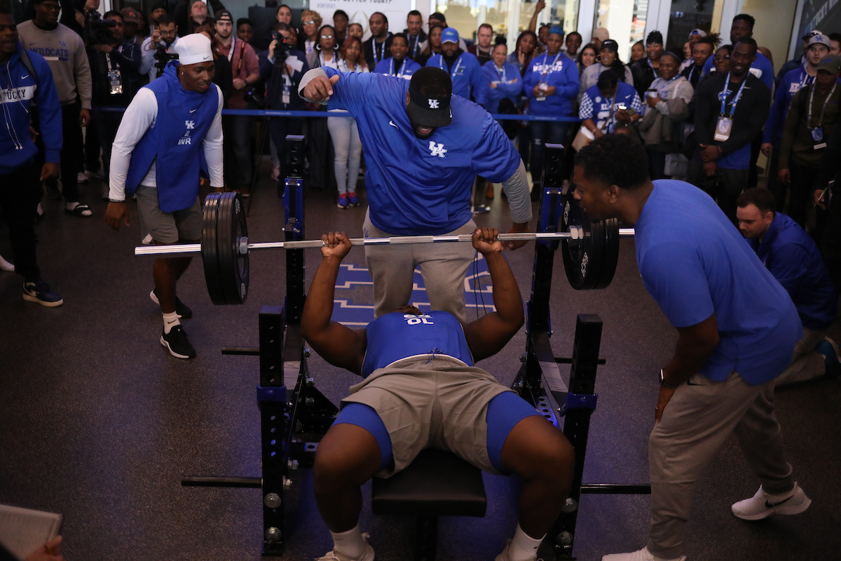 George Asafo-Adjei.

Pro Day for UK Football.

Photo by Quinn Foster | UK Athletics