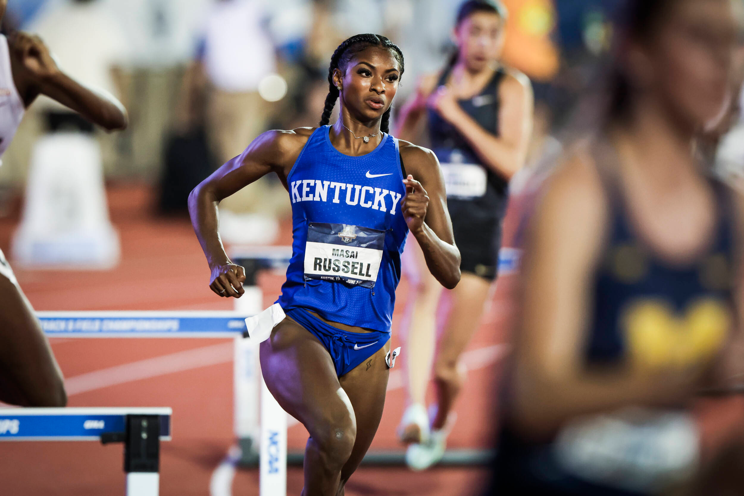 Masai Russell Advances To 100H Semifinals at USATF Championships