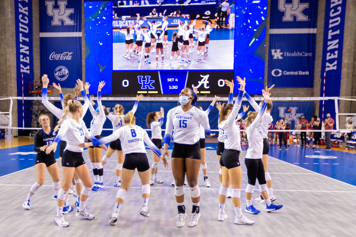 Team.

Kentucky sweeps Alabama 3 - 0 and wins SEC Championship

Photo by Grant Lee | UK Athletics