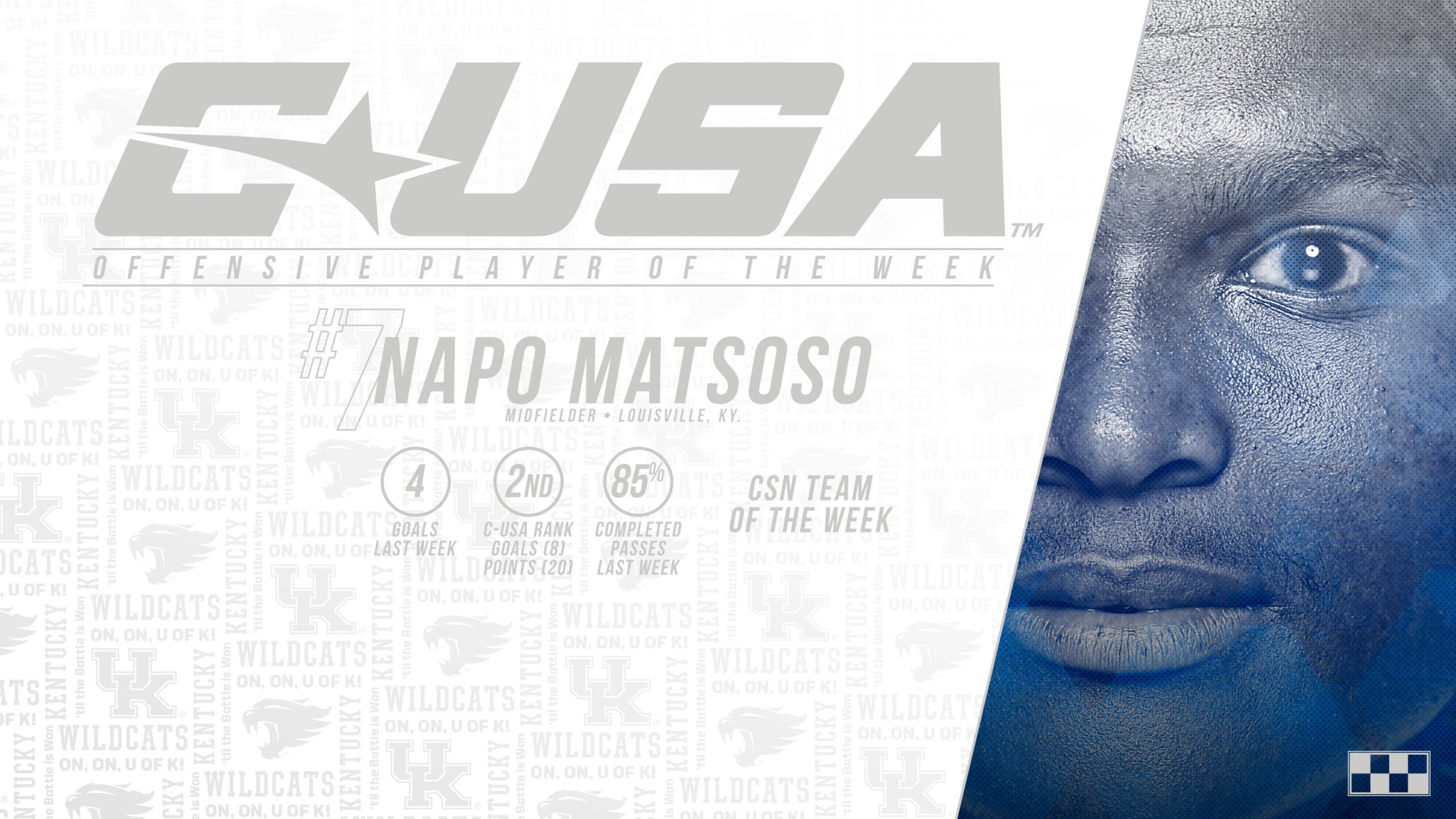 Napo Matsoso Named C-USA Offensive Player of the Week