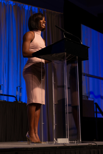 Keni Harrison.

The 2020 and 2021 UK Athletics Hall of Fame classes were inducted Thursday night at Central Bank Center.

Photo by Grant Lee | UK Athletics