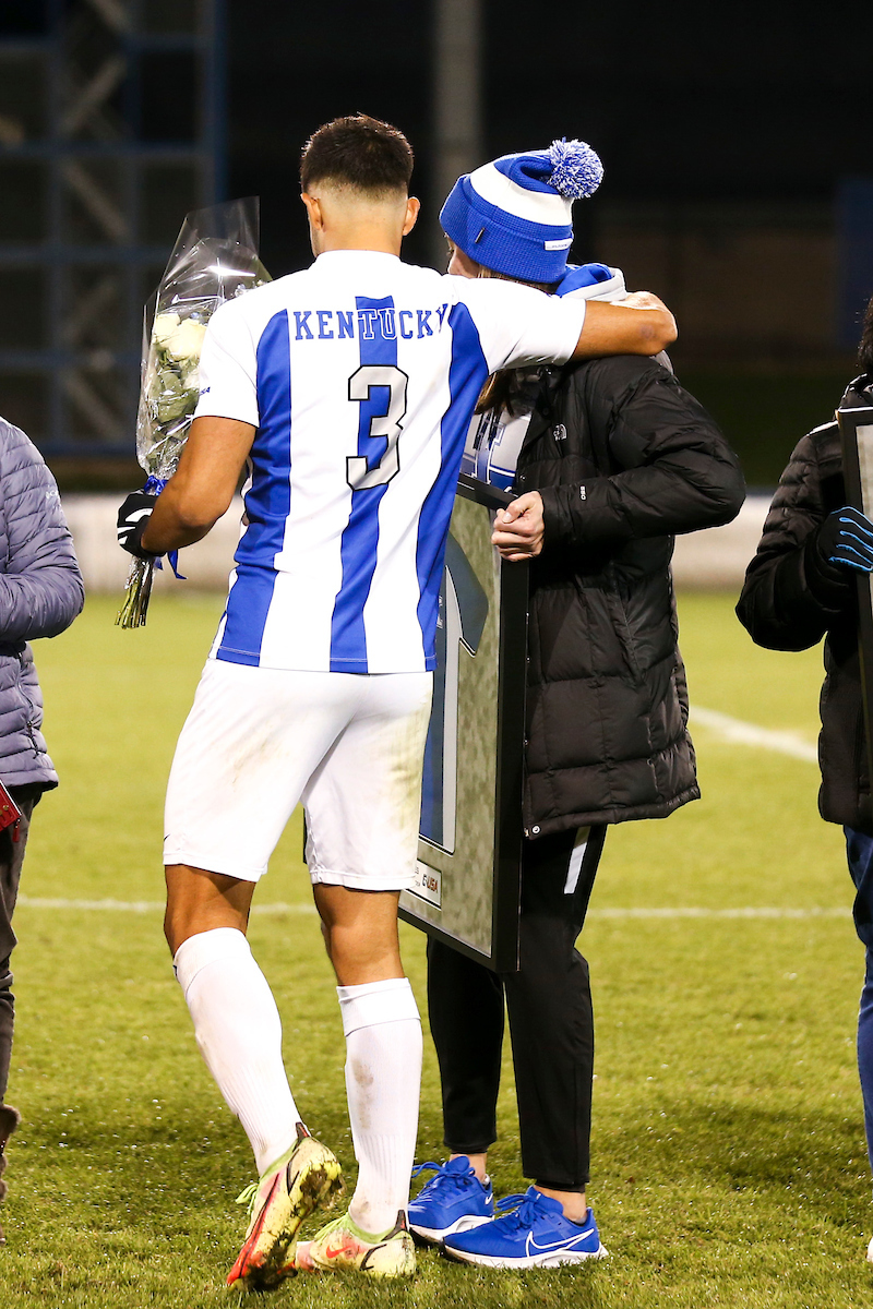 Lucca Rodrigues.

Kentucky MSOC Recognizes 14 Seniors.

Photo by Grace Bradley | UK Athletics