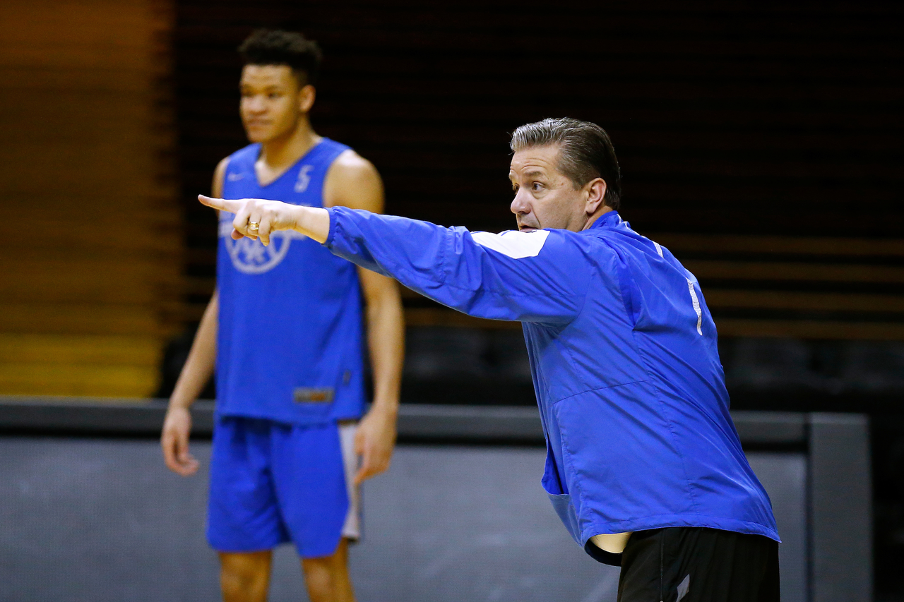 John Calipari.

The University of Kentucky men's basketball team practiced at Memorial Gymnasium in Nashville, TN., on Friday, January 12, 2018.

Photo by Chet White | UK Athletics