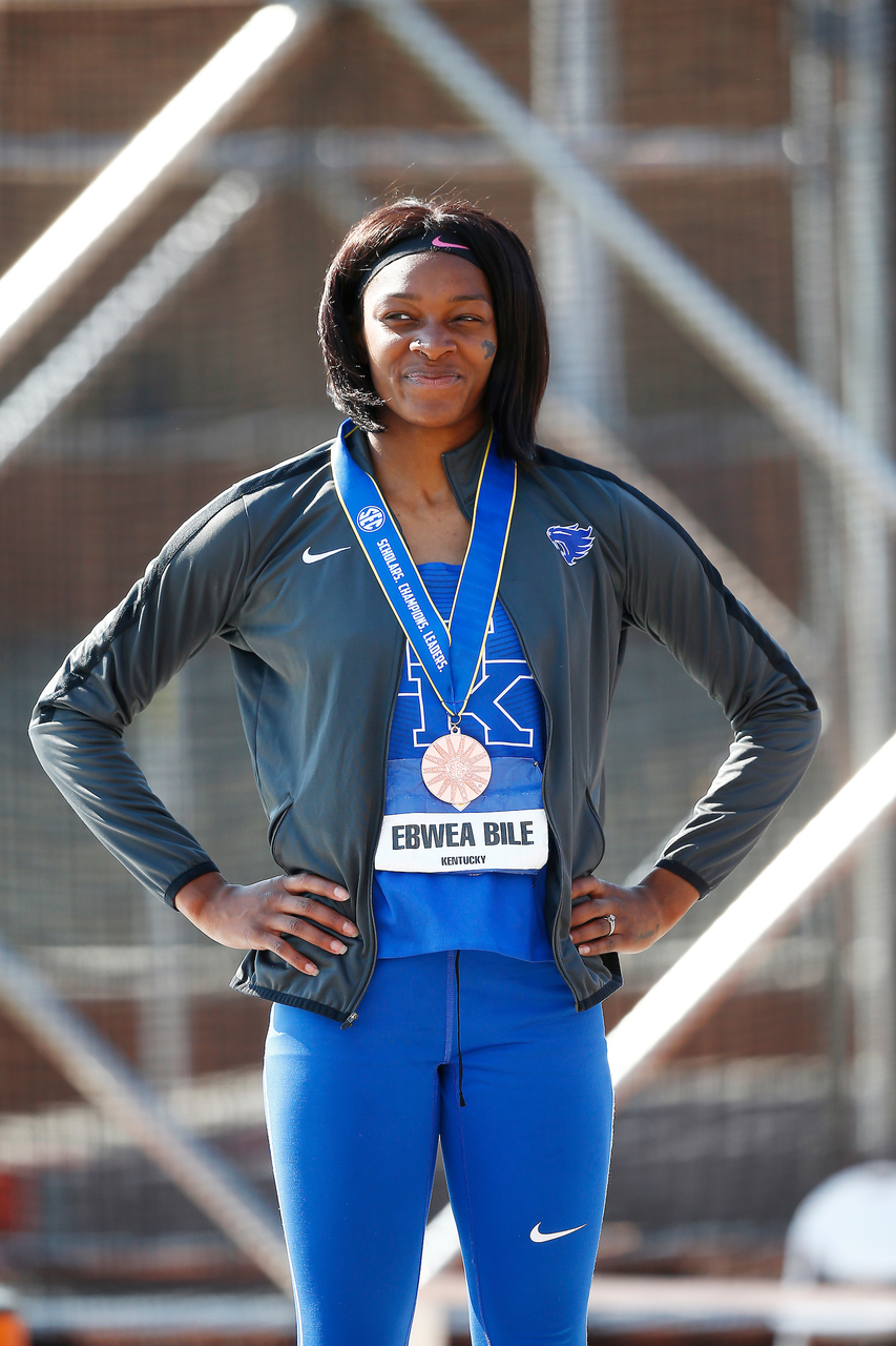 Marie Jose Ebwea-Bile.

Day three of the 2018 SEC Outdoor Track and Field Championships on Sunday, May 13, 2018, at Tom Black Track in Knoxville, TN.

Photo by Chet White | UK Athletics