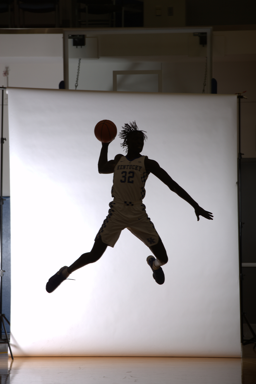 The University of Kentucky men's basketball photo day on September 11, 2017. Silhouette

Photo by Chet White | UK Athletics