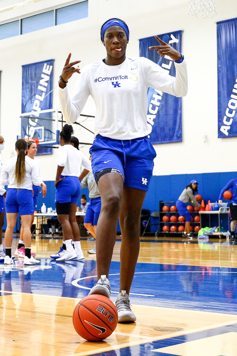 Rhyne Howard. 

WBB Practice.

Photo by Eddie Justice | UK Athletics