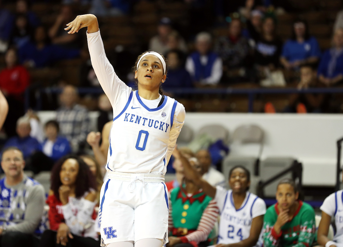 LaShae Halsel
The women's basketball team beat Murray State 88-49 on Friday, December 21, 2018. 

Photo by Britney Howard  | UK Athletics