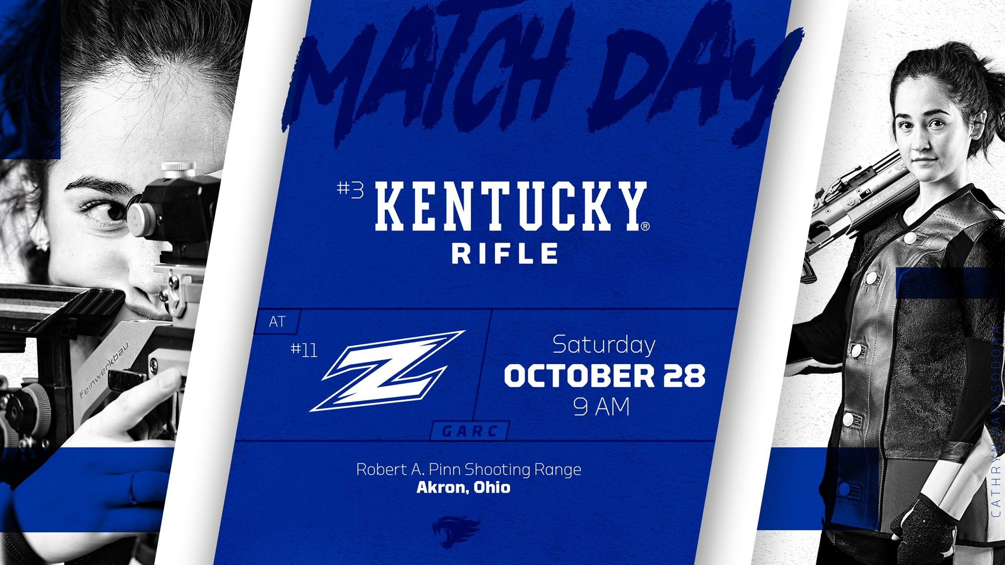 No. 3 UK Rifle Travels to No. 11 Akron