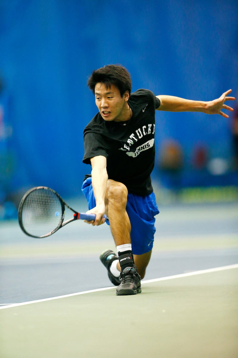 Ryotaro Matsumura.

The University of Kentucky men?s tennis squad in action against EKU on Friday, January 19th, 2018, at the Hilary J. Boone Center in Lexington, Ky.

Photo by Quinn Foster I UK Athletics