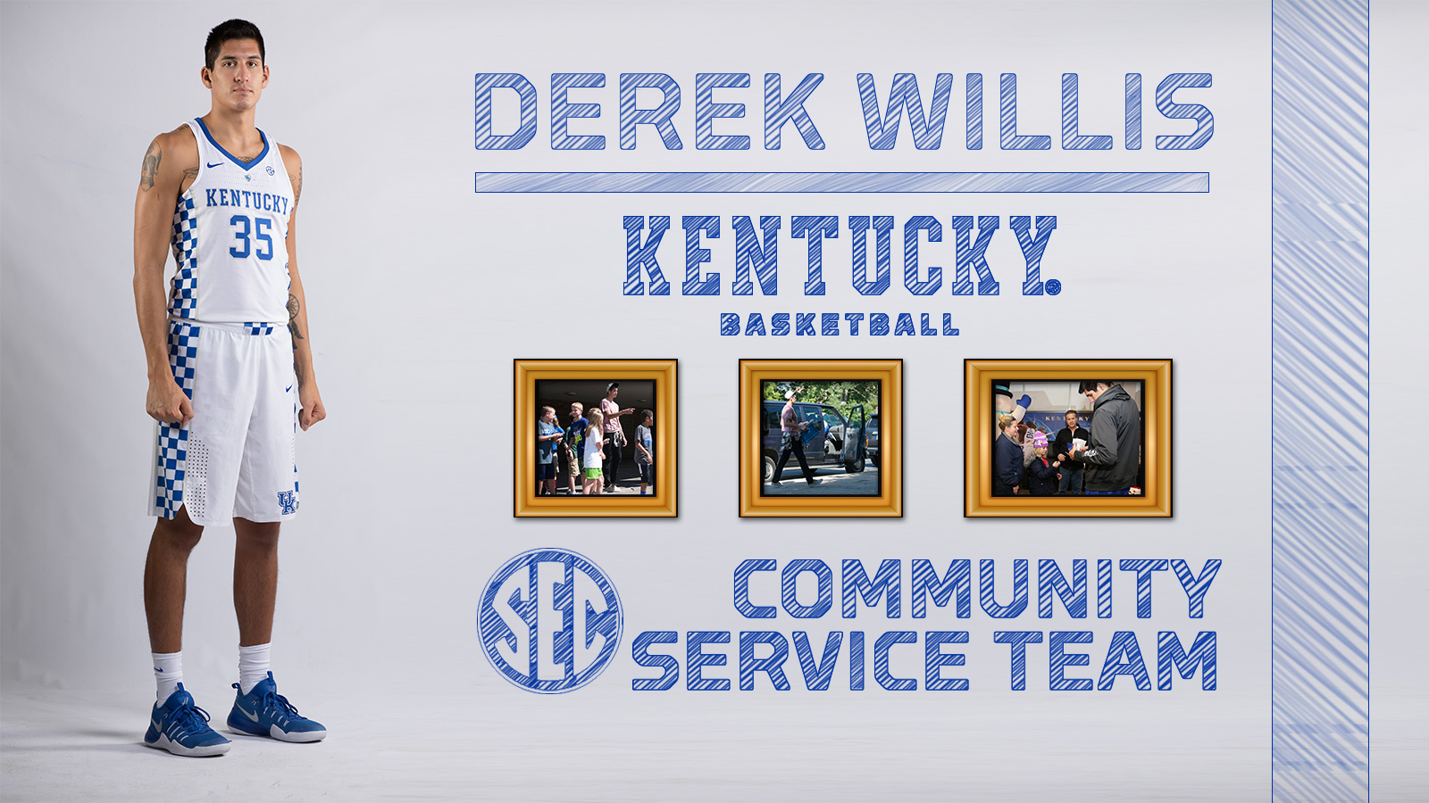 Derek Willis Named to SEC Community Service Team