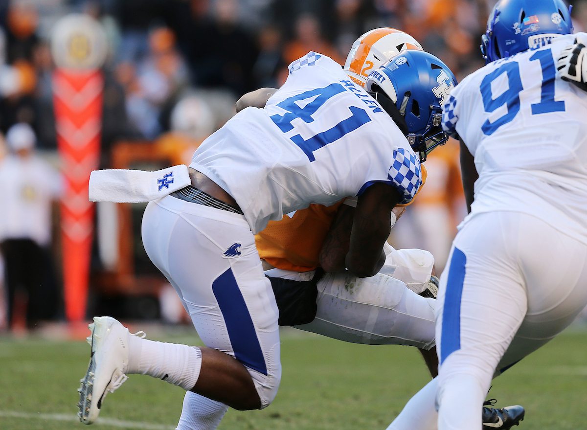 Josh Allen


Football falls to Tennessee 24-7.

Photo by Britney Howard  | UK Athletics