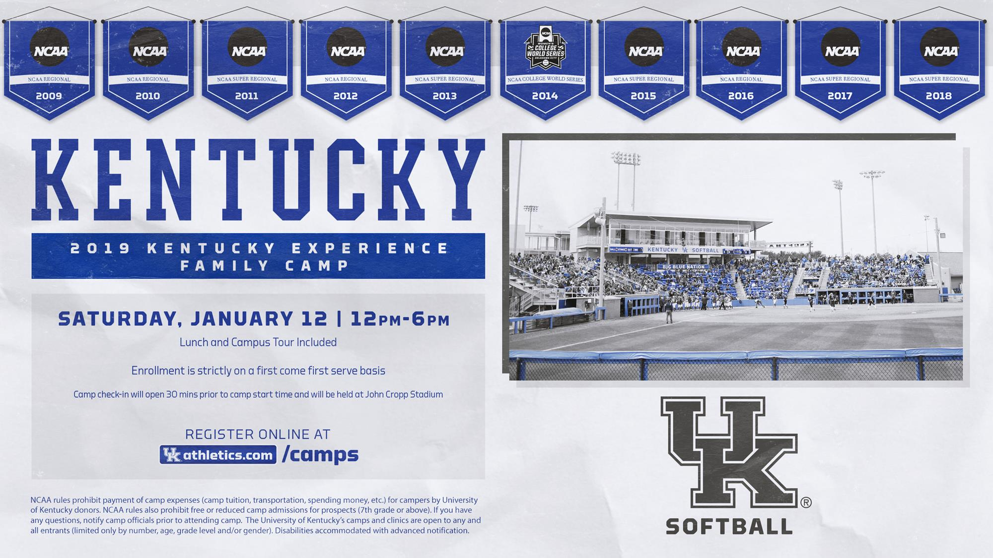 2019 Kentucky Experience Softball Family Camp