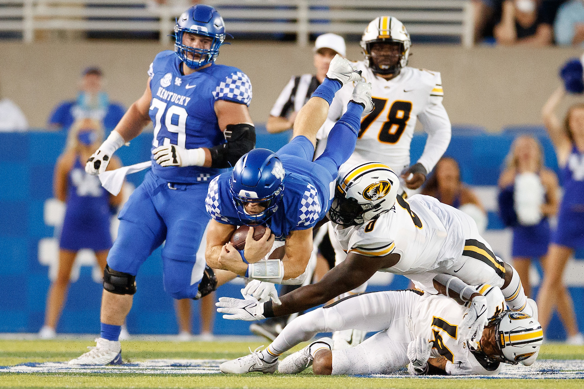 Will Levis.

Kentucky beat Missouri, 35-28.

Photo by Elliott Hess | UK Athletics