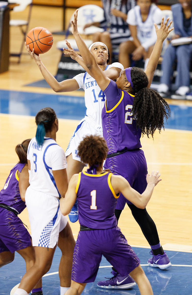 TATYANA WYATT.


The UK women?s basketball team beat LSU on senior day on Sunday, February 24, 2019.

Photo by Elliott Hess | UK Athletics