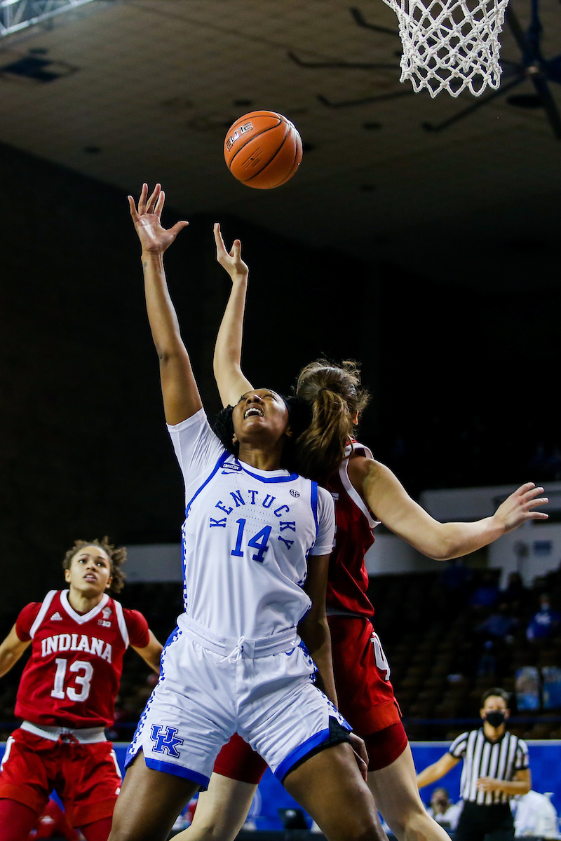 Tatyana Wyatt.

Kentucky beats Indiana 72-68.

Photo by Hannah Phillips | UK Athletics