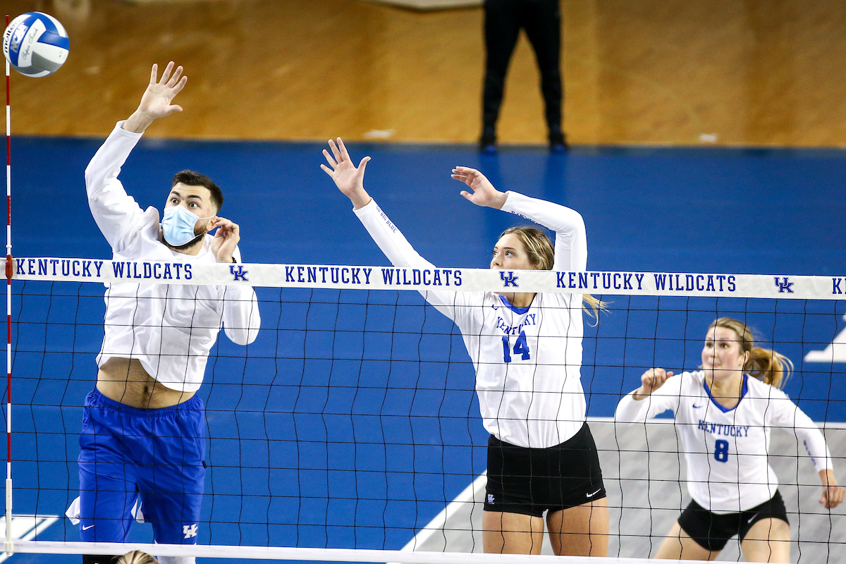 Bella Bell. 

Volleyball Blue White Match.

Photo by Eddie Justice | UK Athletics
