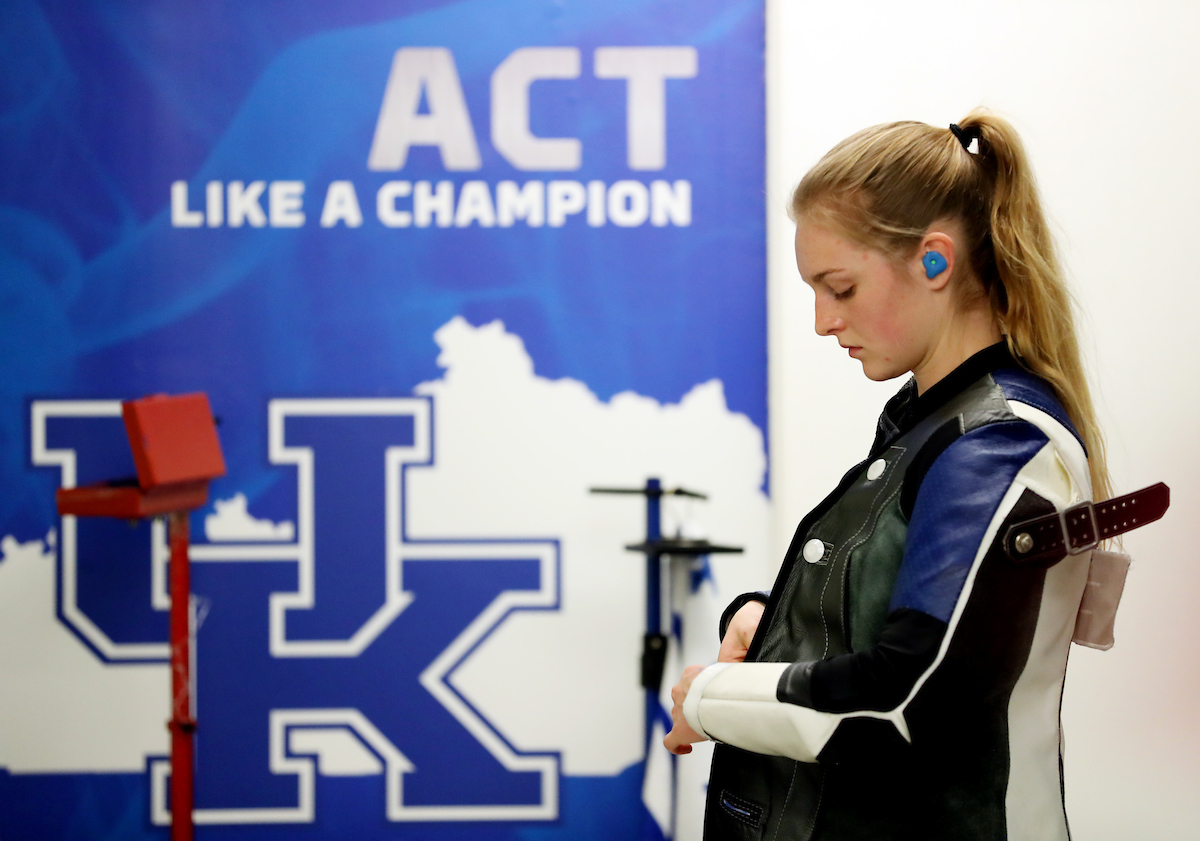 Rifle faces Akron. 

Photo by Britney Howard  | UK Athletics