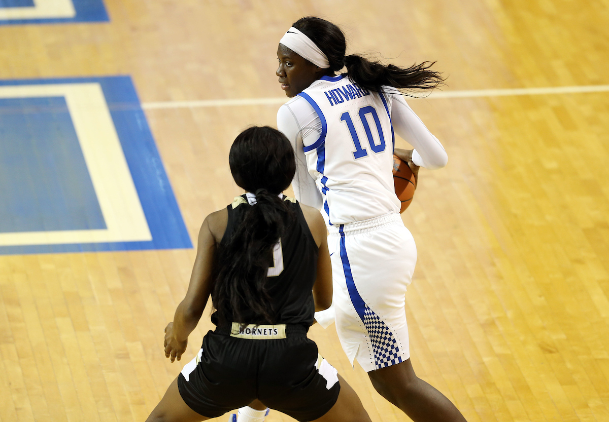 Rhyne Howard

UK Women's Basketball beats Alabama State on Wednesday, November 7, 2018 .

Photo by Britney Howard | UK Athletics