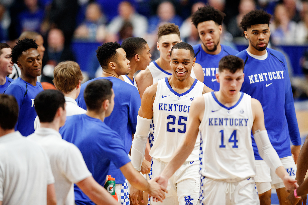 PJ Washington. Tyler Herro.

The UK men's basketball team beat Kansas 71-63 at Rupp Arena on Saturday, January 26, 2019.

Photo by Elliott Hess | UK Athletics