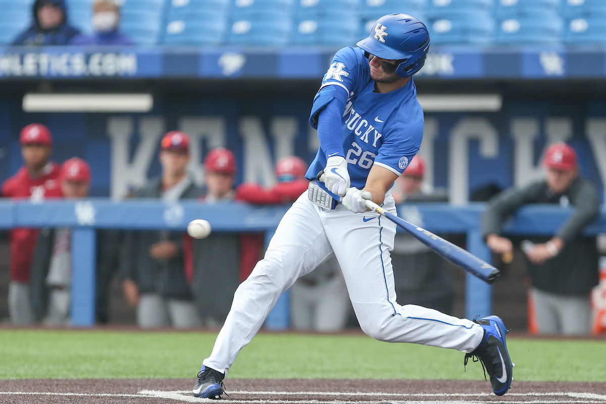 Jacob Plastiak.

Kentucky beats Alabama 5 - 2.

Photo by Sarah Caputi | UK Athletics