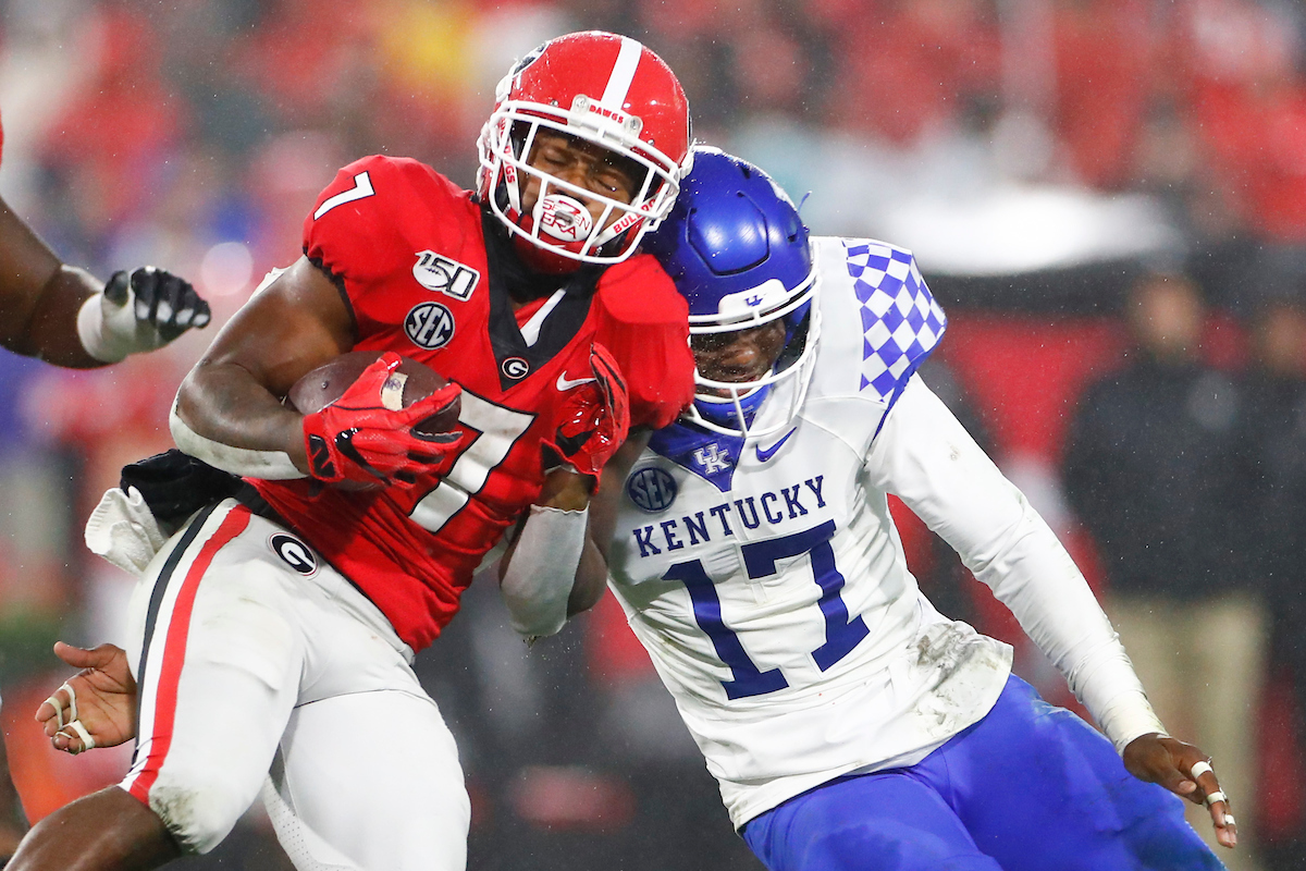 DeAndre Square.

Kentucky falls to Georgia 21-0.

Photo by Chet White | UK Athletics
