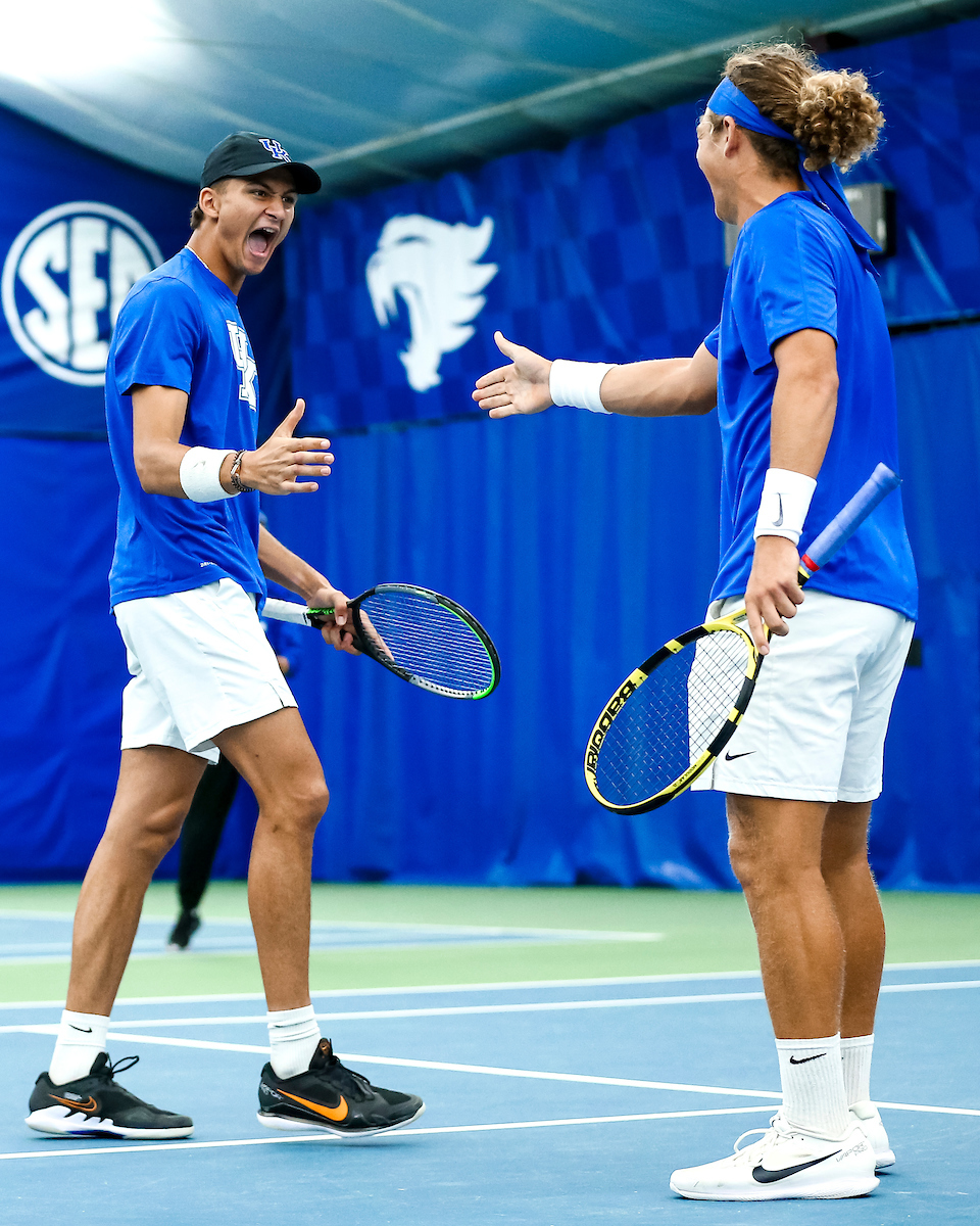 Alexandre Leblanc. Celebration.

Kentucky vs NorthWestern University during the 2nd round of the NCAA tournament.

Photo by Eddie Justice | UK Athletics