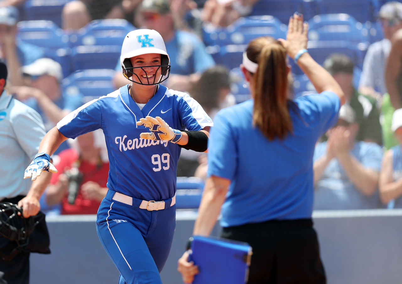KENNEDY COWDEN

Softball beat Virginia Tech 8-1 in the second game of the NCAA Regional Tournament.

Photo by Britney Howard | UK Athletics