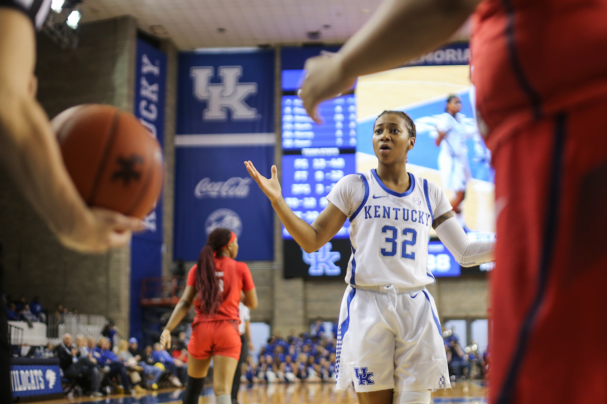 Jada Roper. 

Kentucky women's basketball falls to Ole Miss. 

Photo by Eddie Justice | UK Athletics