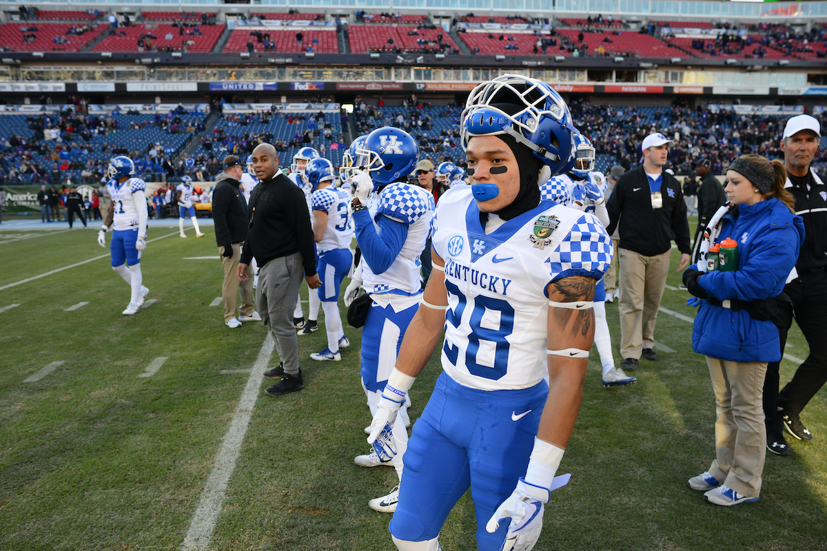 Zach Johnson

The University of Kentucky football team falls to Northwestern 23-24 in the Music City Bowl on Friday, December 29, 2017, at Nissan Field in Nashville, Tn.