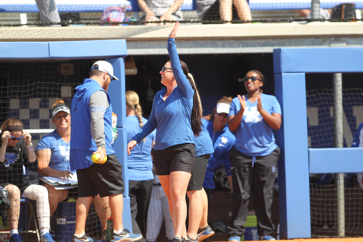 The University of Kentucky softball team during Game 1 against South Carolina for Senior Day on Sunday, May 6th, 2018 at John Cropp Stadium in Lexington, Ky.

Photo by Quinn Foster I UK Athletics