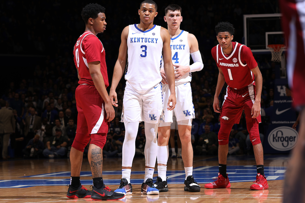 Keldon Johnson. Tyler Herro.

Kentucky beat Arkansas 70-66.

Photo by Quinn Foster | UK Athletics
