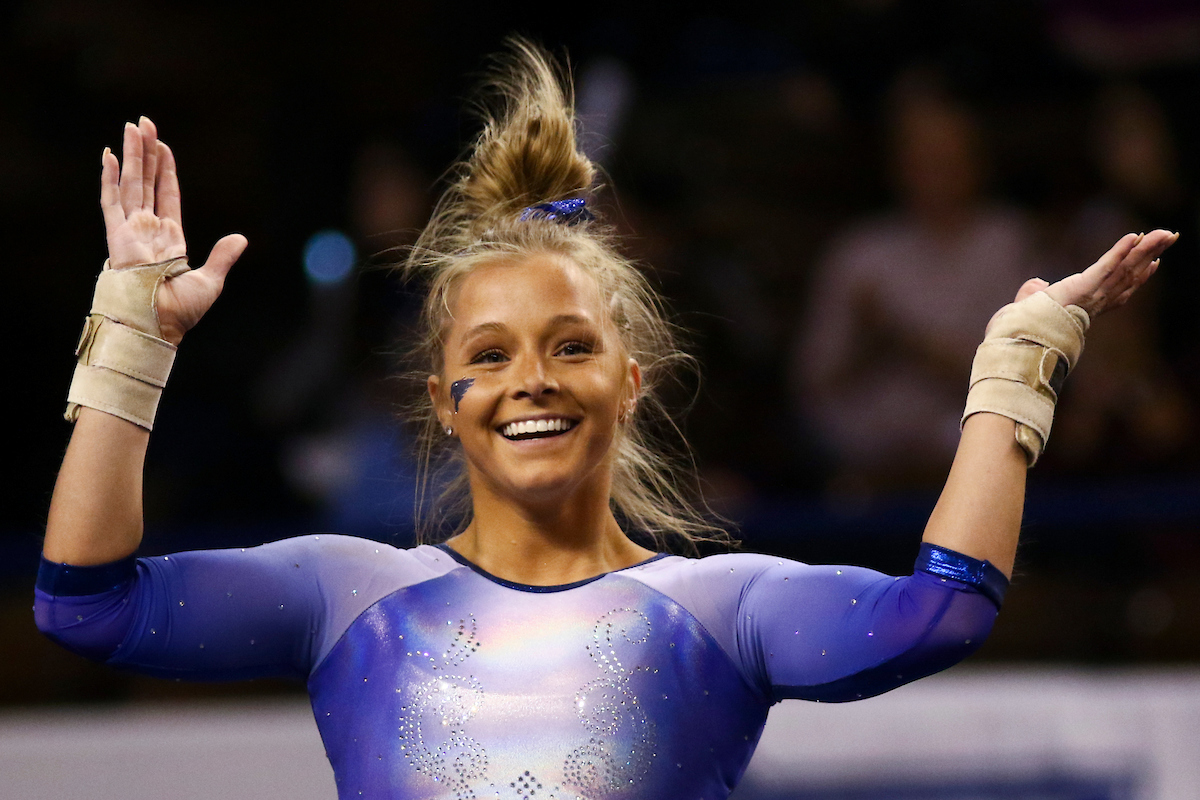 Mollie Korth.

Kentucky wins quad meet in Memorial Coliseum Debut,

Photo by Grace Bradley | UK Athletics