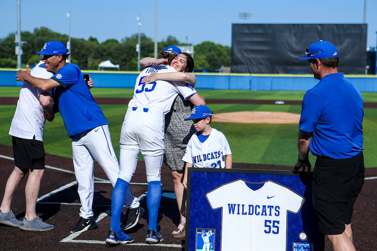 Adam Fogel.

2022 Kentucky Baseball Senior Day.

Photo by Sarah Caputi | UK Athletics