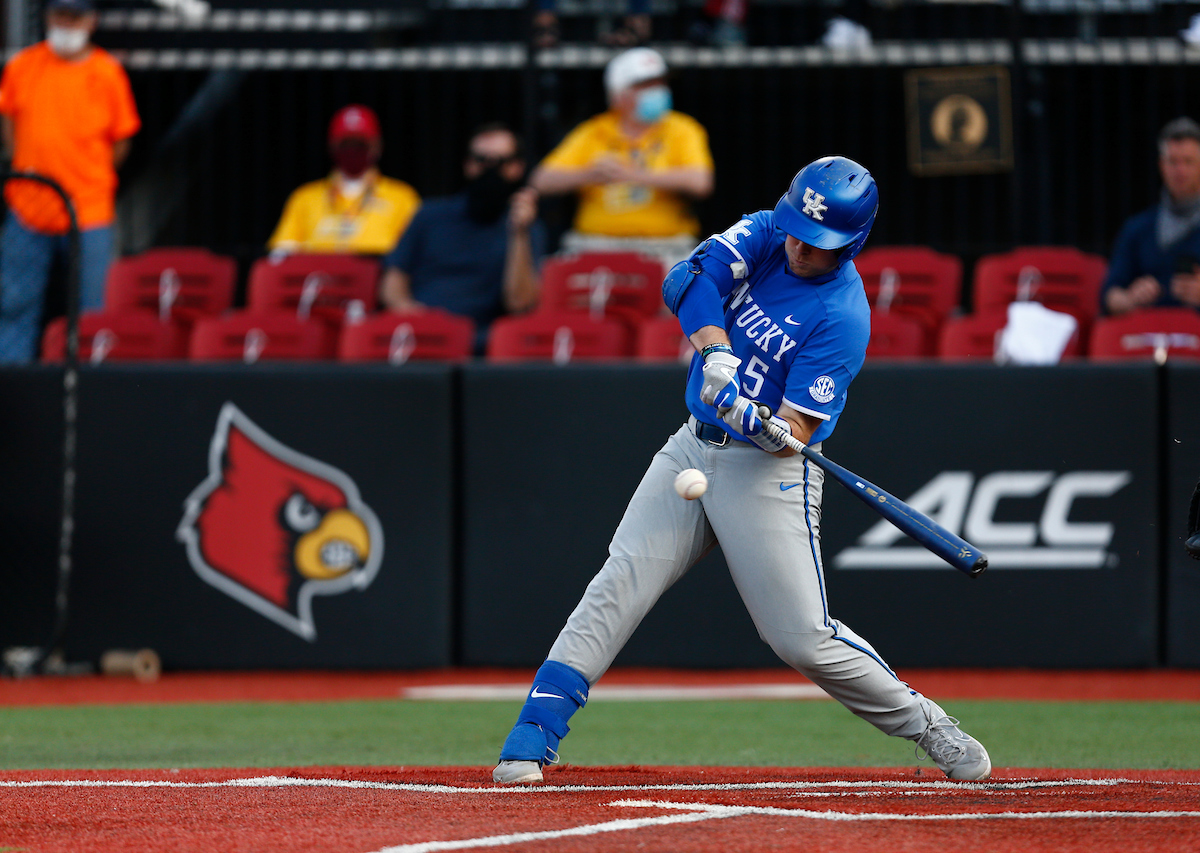 TJ Collett. 

Kentucky beats Louisville, 11-7. 

Photo By Barry Westerman | UK Athletics