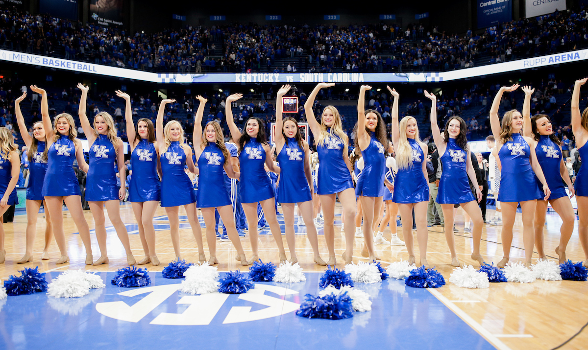 Dance team.


The UK men's basketball team beat Kansas 71-63 at Rupp Arena on Saturday, January 26, 2019.

Photo by Isaac Janssen | UK Athletics
