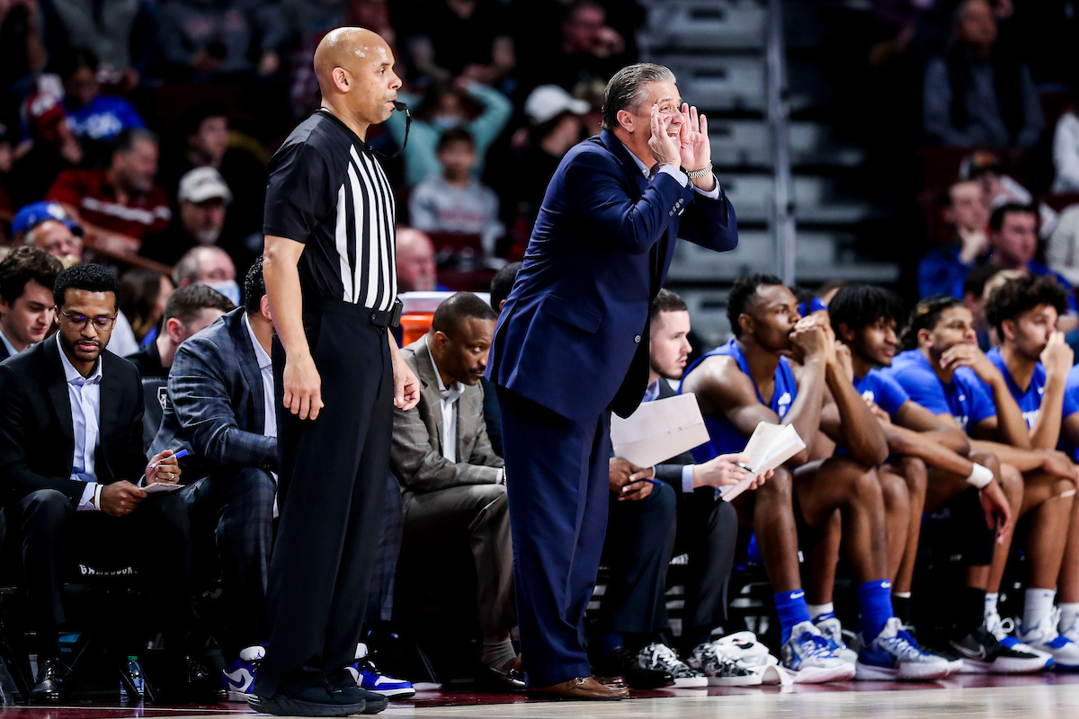 John Calipari.

Kentucky beat South Carolina 86-76.

Photos by Chet White | UK Athletics