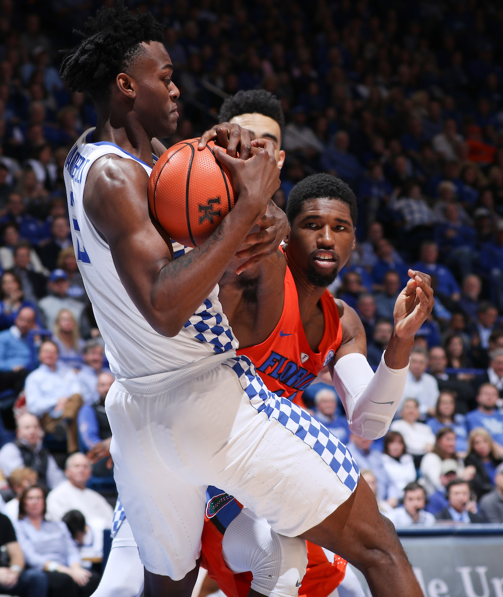 Jarred Vanderbilt.

The University of Kentucky men's basketball team falls to Florida 66-64 on Saturday, January 20, 2018 at Rupp Arena in Lexington, Ky.

Photo by Elliott Hess | UK Athletics