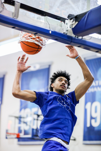 Jacob Toppin.

Menâ??s basketball practice.

Photos by Chet White | UK Athletics