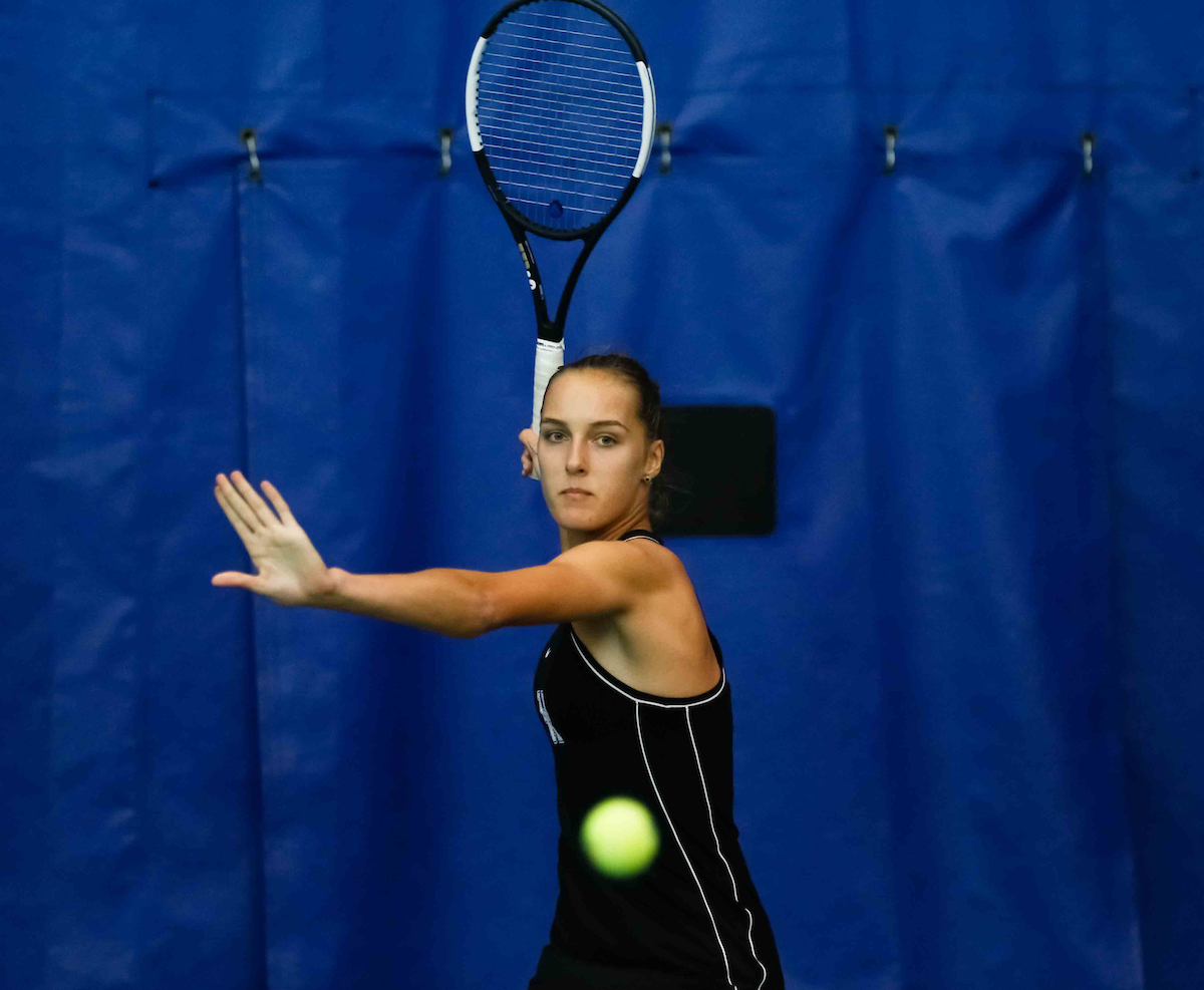 DIANA TKACHENKO.

Women's Tennis comes out on top of Mississippi State on Senior Day.


Photo by Isaac Janssen | UK Athletics